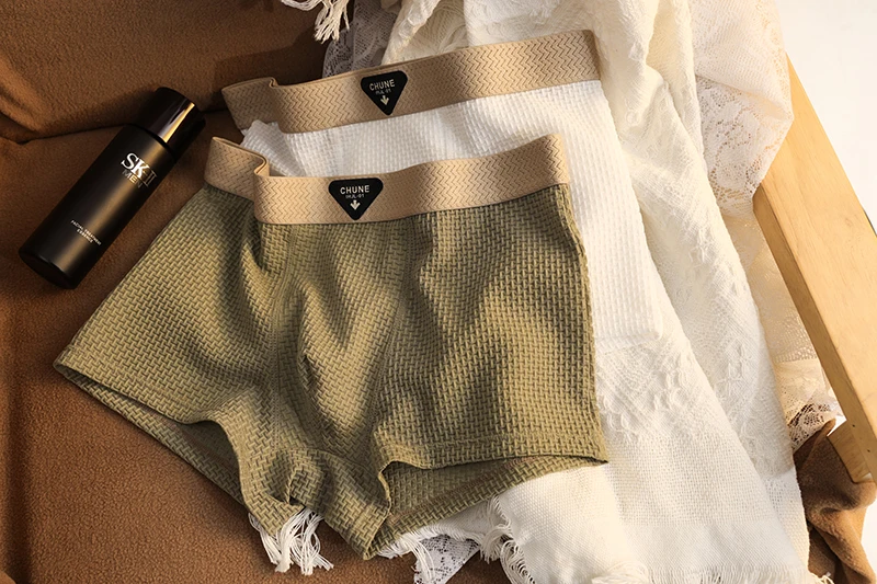1pcs Men's Boxer Shorts Ice Silk Underwear Plus Size Underpants Breathable Sexy Slim Panties Air-conditioned Lingerie Wholesale