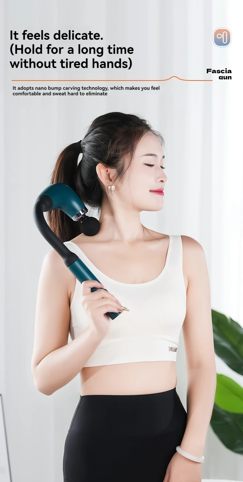 2025 New Smart Fascia Gun Electric Massager Massage Hammer Electric Fascia Gun Home Handheld Hammer Back Artifact Christmas Gift