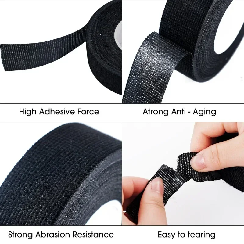 Automotive Cloth Tape Electrical Insulating Fabric Tapes Heat Resistance Thermal Car Tape Waterproof Soundproof Wires Tape
