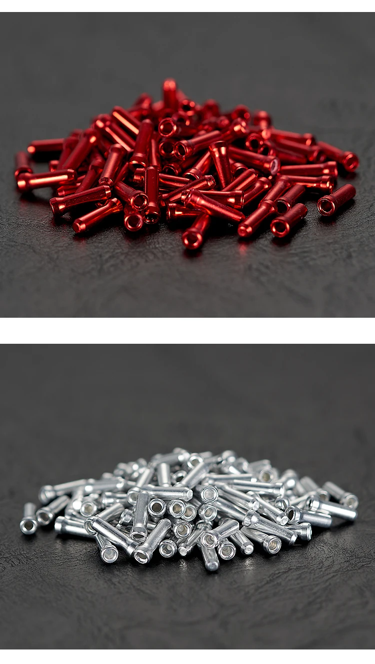 VXM Bicycle Line Pipe Tail End Brake Wire Cap Cycling Aluminium Shift Wire End Caps Tips Crimp Colored Line Cap Bike Accessories
