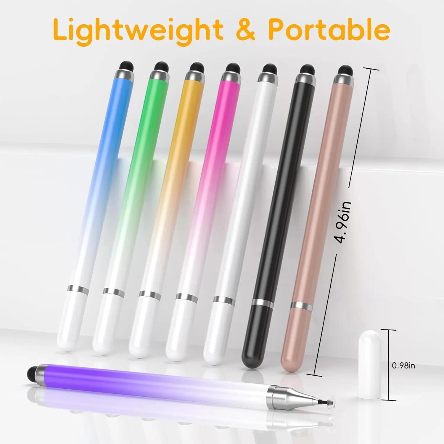 2 in 1 Universal Stylus Pen For Tablet Mobile Android IOS Phone iPad Accessories Drawing Tablet Pens Capacitive Screen Touch Pen