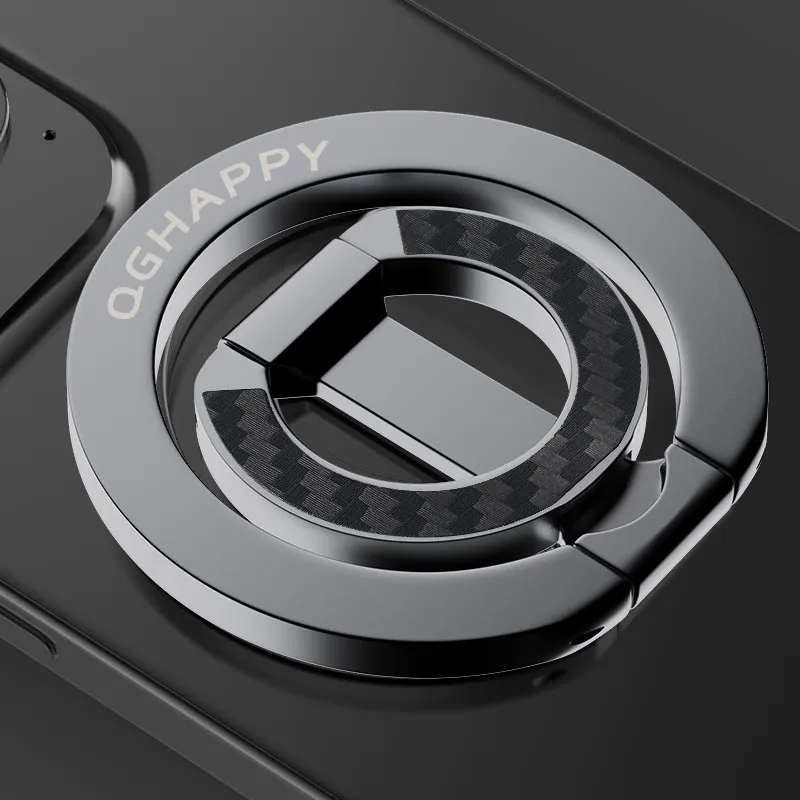 For Double-Sided Magnetic Phone Ring Holder for MagSafe Kickstand Magnet Grip for iPhone 16 15 14 For Huawei Xiaomi Stand Holder