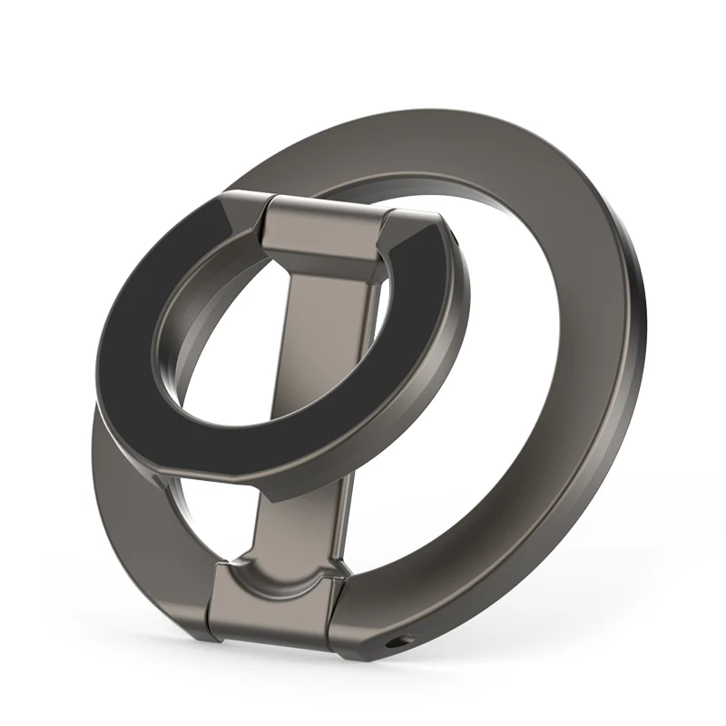 For Double-Sided Magnetic Phone Ring Holder for MagSafe Kickstand Magnet Grip for iPhone 16 15 14 For Huawei Xiaomi Stand Holder