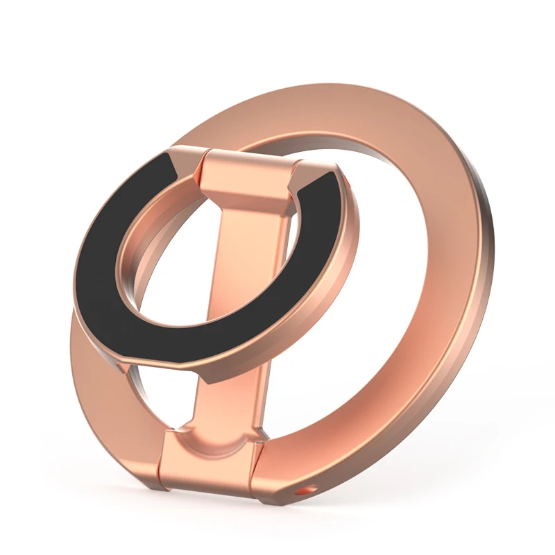 For Double-Sided Magnetic Phone Ring Holder for MagSafe Kickstand Magnet Grip for iPhone 16 15 14 For Huawei Xiaomi Stand Holder