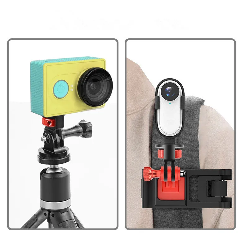 1/4 Inch Screw Tripod Adapter 360 Rotating Mount Holder For Go Pro 13 12 11 10 9 Insta 360 X5 X4 DJI OSMO 360 Camera Accessories