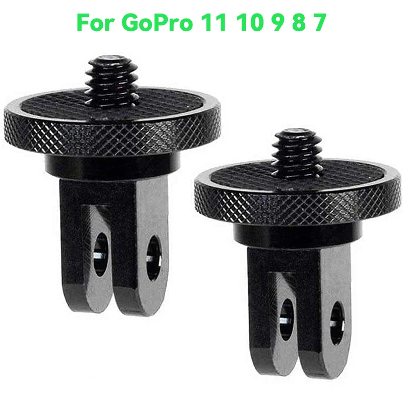 1/4 Inch Screw Tripod Adapter 360 Rotating Mount Holder For Go Pro 13 12 11 10 9 Insta 360 X5 X4 DJI OSMO 360 Camera Accessories