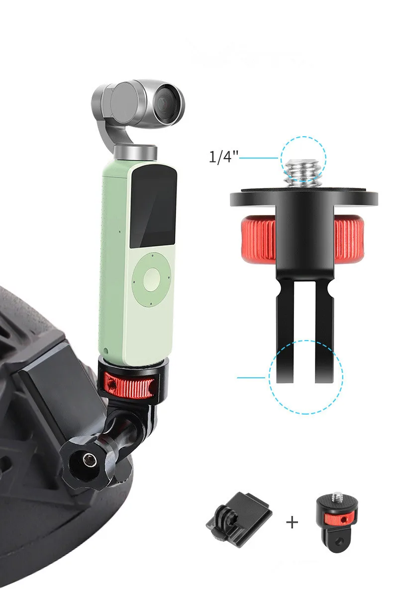 1/4 Inch Screw Tripod Adapter 360 Rotating Mount Holder For Go Pro 13 12 11 10 9 Insta 360 X5 X4 DJI OSMO 360 Camera Accessories