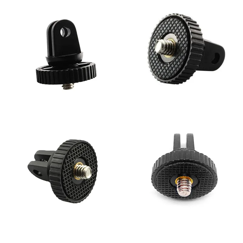 1/4 Inch Screw Tripod Adapter 360 Rotating Mount Holder For Go Pro 13 12 11 10 9 Insta 360 X5 X4 DJI OSMO 360 Camera Accessories