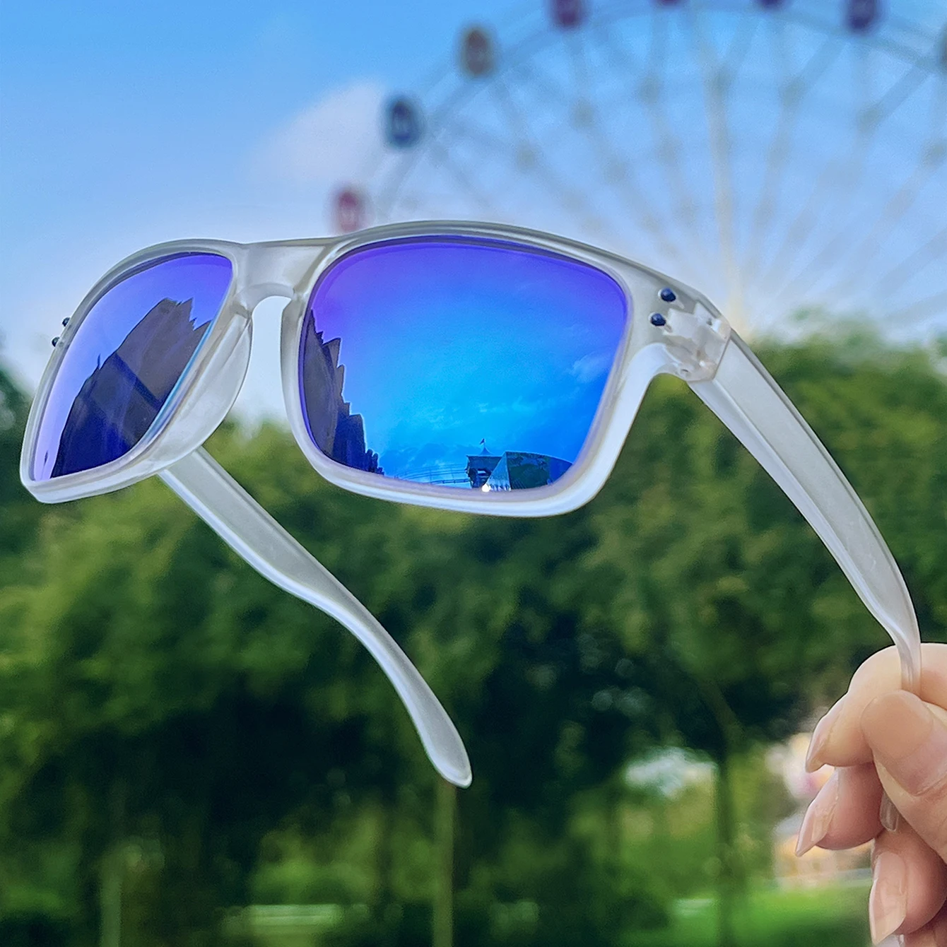 Luxury Square Vintage Polarized Cycling Sunglasses Men Women Fashion Travel Driving Fishing Sun Glasses Male Eyewear UV400