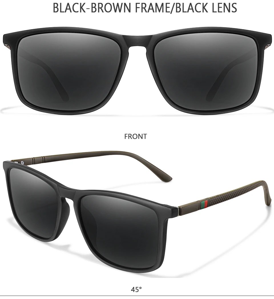 Luxury Square Vintage Polarized Cycling Sunglasses Men Women Fashion Travel Driving Fishing Sun Glasses Male Eyewear UV400