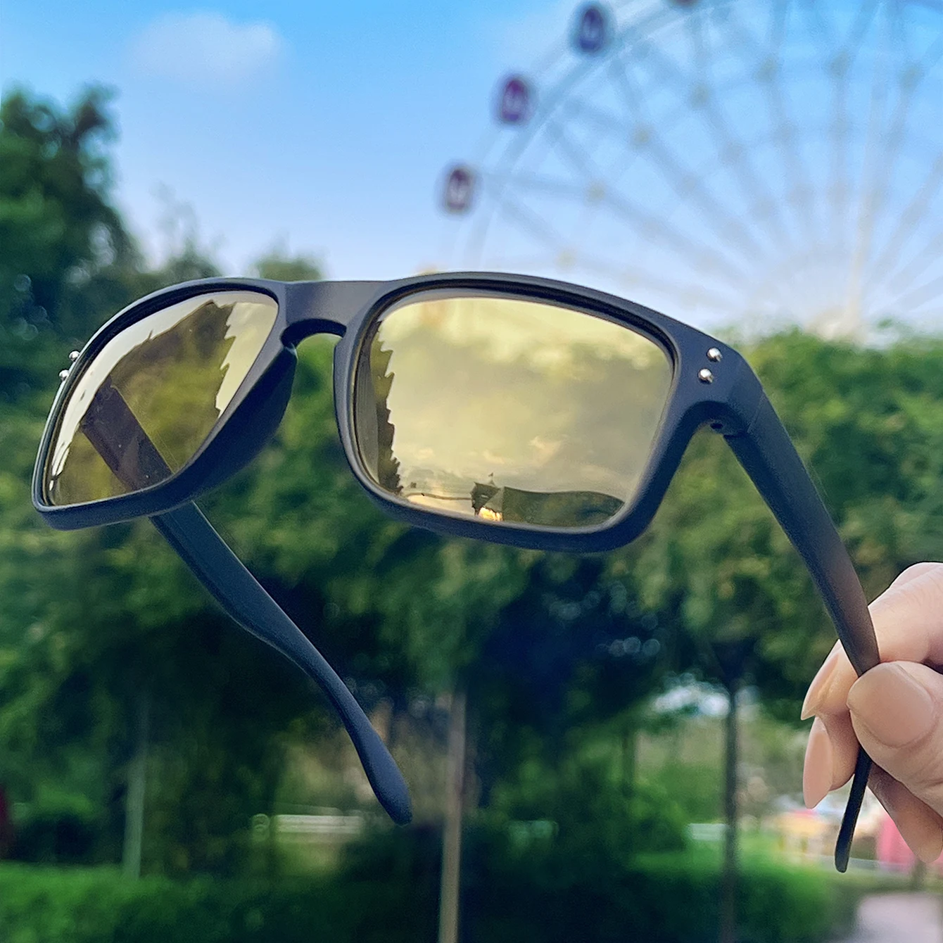 Luxury Square Vintage Polarized Cycling Sunglasses Men Women Fashion Travel Driving Fishing Sun Glasses Male Eyewear UV400