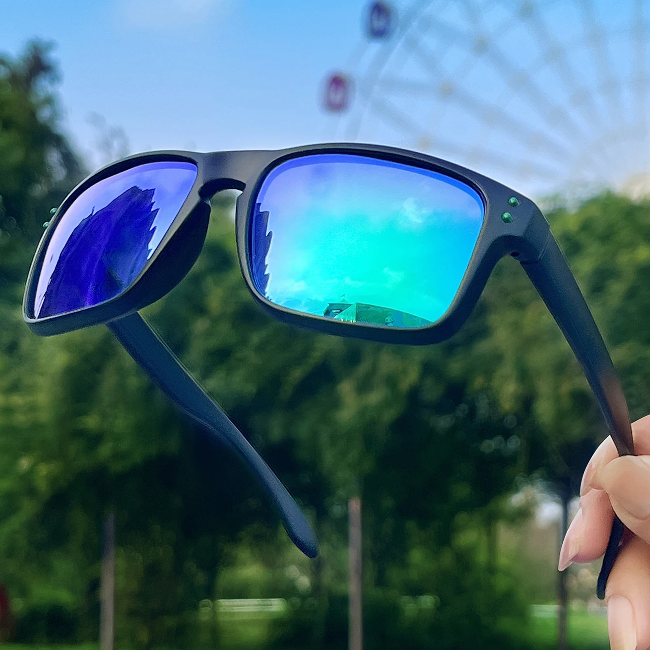 Luxury Square Vintage Polarized Cycling Sunglasses Men Women Fashion Travel Driving Fishing Sun Glasses Male Eyewear UV400