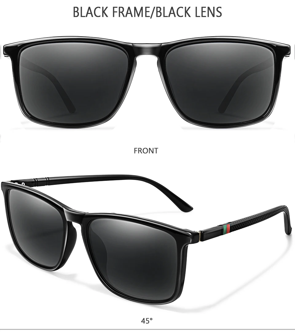 Luxury Square Vintage Polarized Cycling Sunglasses Men Women Fashion Travel Driving Fishing Sun Glasses Male Eyewear UV400