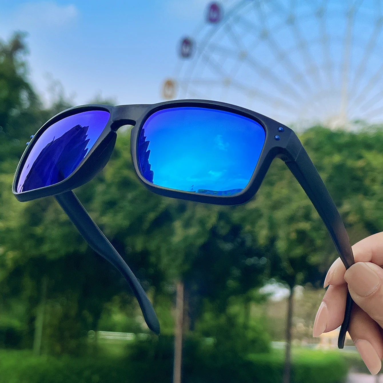 Luxury Square Vintage Polarized Cycling Sunglasses Men Women Fashion Travel Driving Fishing Sun Glasses Male Eyewear UV400