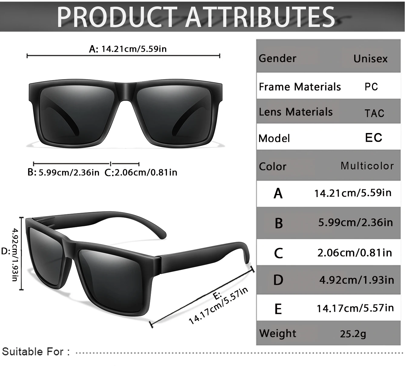 Luxury Square Vintage Polarized Cycling Sunglasses Men Women Fashion Travel Driving Fishing Sun Glasses Male Eyewear UV400
