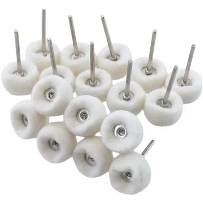 10Pcs Mini grinding sanding head abrasive disc felt 3mm Shank buffing wheels metal Polish Brush Drill Rotary Tool Accessories