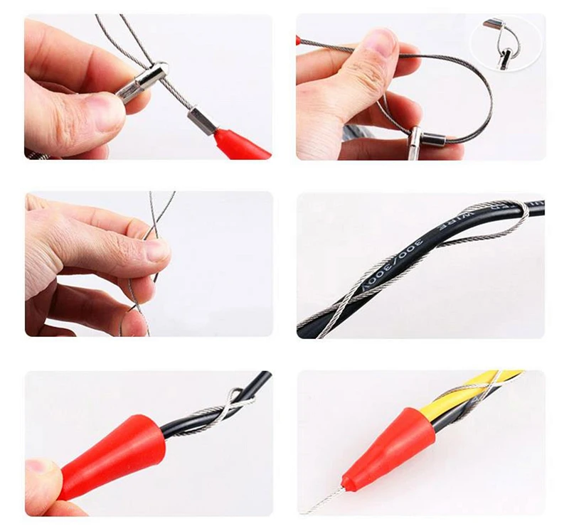 Electrician Threading Device 5/10/15/20/25/30/50M Cable Wire Threader Puller Lead Device Construction Electrician Hand Tools