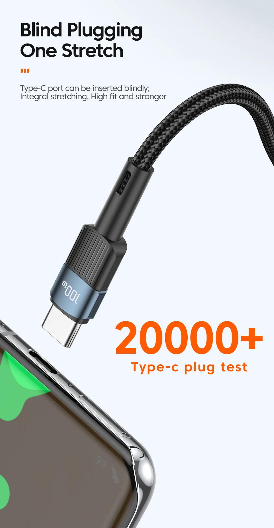 Essager 100W USB Type C To USB C Cable USB-C PD Fast Charging Charger Wire Cord For Macbook Samsung Xiaomi Type-C USBC Cable 3M