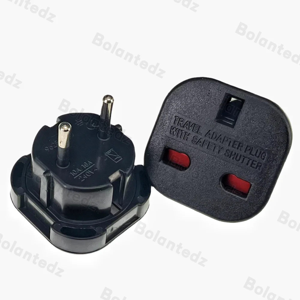 1pcs UK to EU Socket Adapter 220V Euro Travel Plug Converter AC Wall Charger Power Adapter UK British Adapter Electrical Outlets