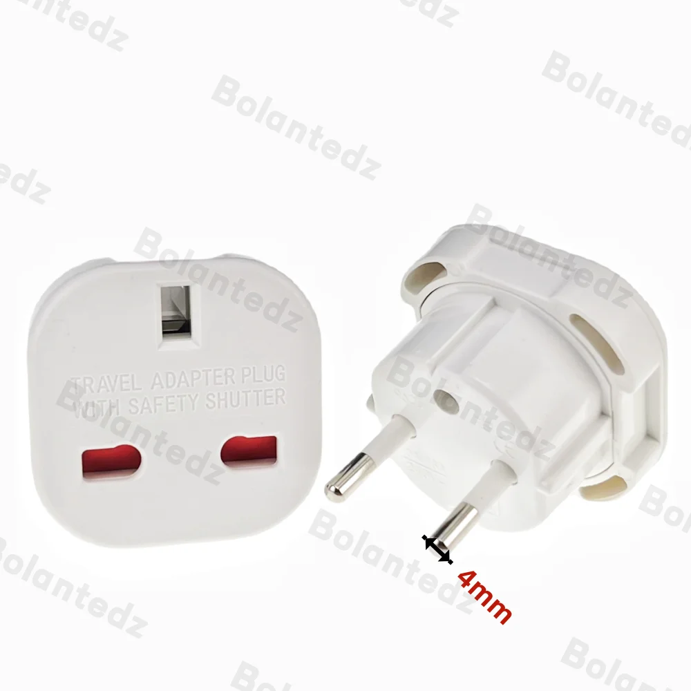 1pcs UK to EU Socket Adapter 220V Euro Travel Plug Converter AC Wall Charger Power Adapter UK British Adapter Electrical Outlets