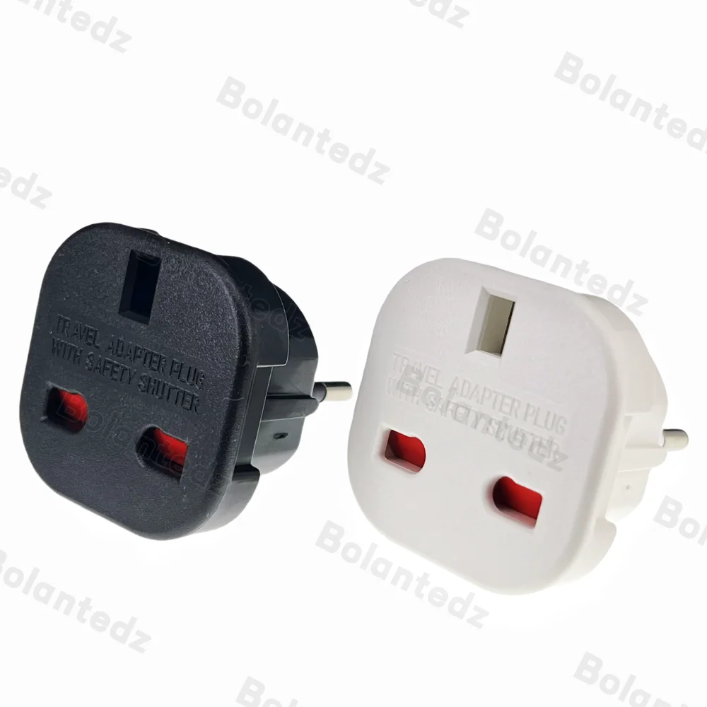 1pcs UK to EU Socket Adapter 220V Euro Travel Plug Converter AC Wall Charger Power Adapter UK British Adapter Electrical Outlets