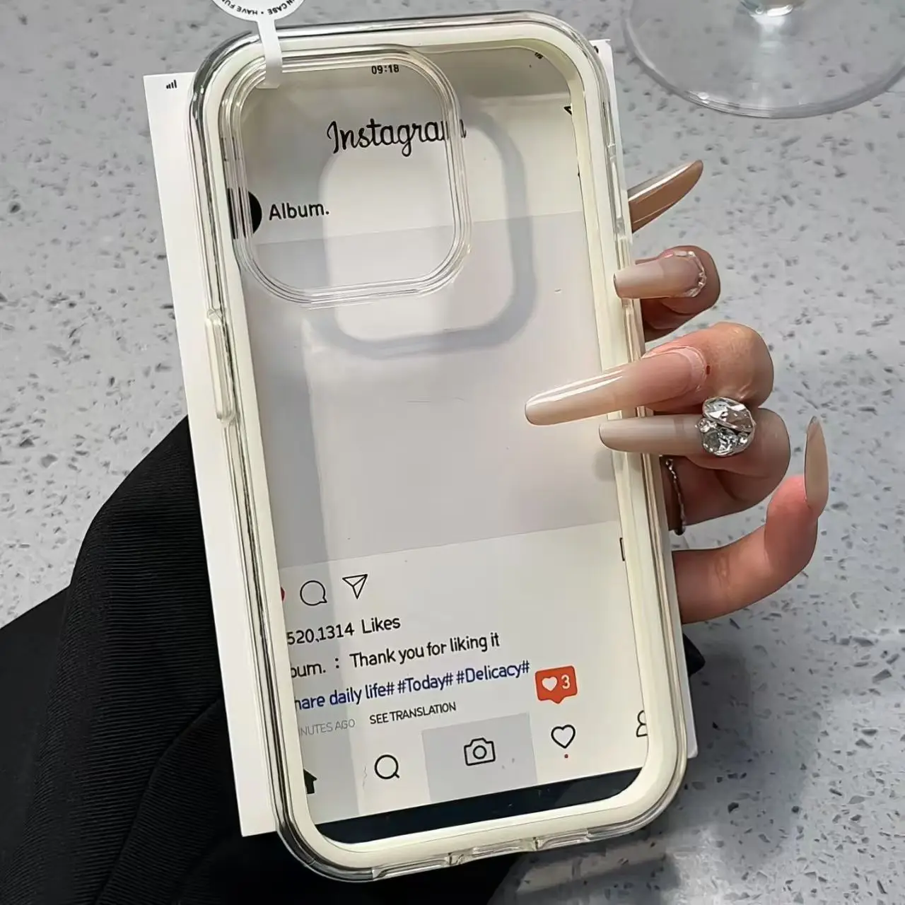 Luxury Candy Color Frame Clear Back Phone Case For iPhone 17 16 15 14 13 12 Pro Max 11 16PLUS 17 Acrylic Shockproof Bumper Cover