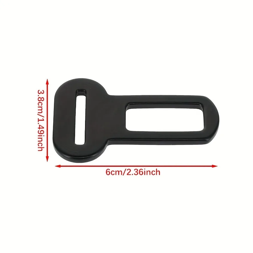 2/4 Pet Seat Belt Adapters - Car Metal Clips for Pet Leashes, Compatible with Truck & Car Seats