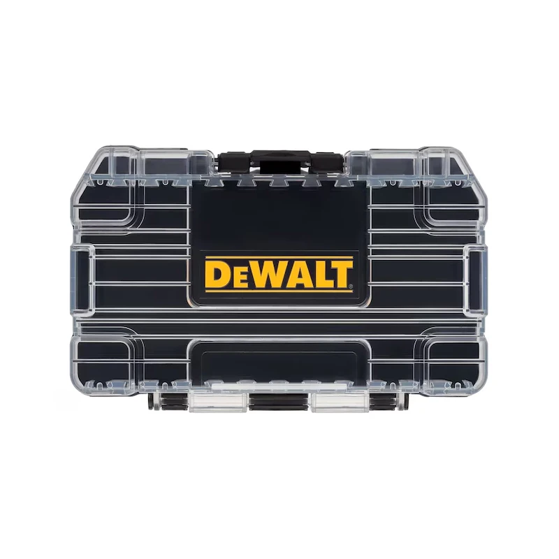DEWALT TSTAK Tough Case Black Medium Stackable Removable Dustproof Drill Bits Accessories 148*85*40mm Storage Tool Box 1PCS