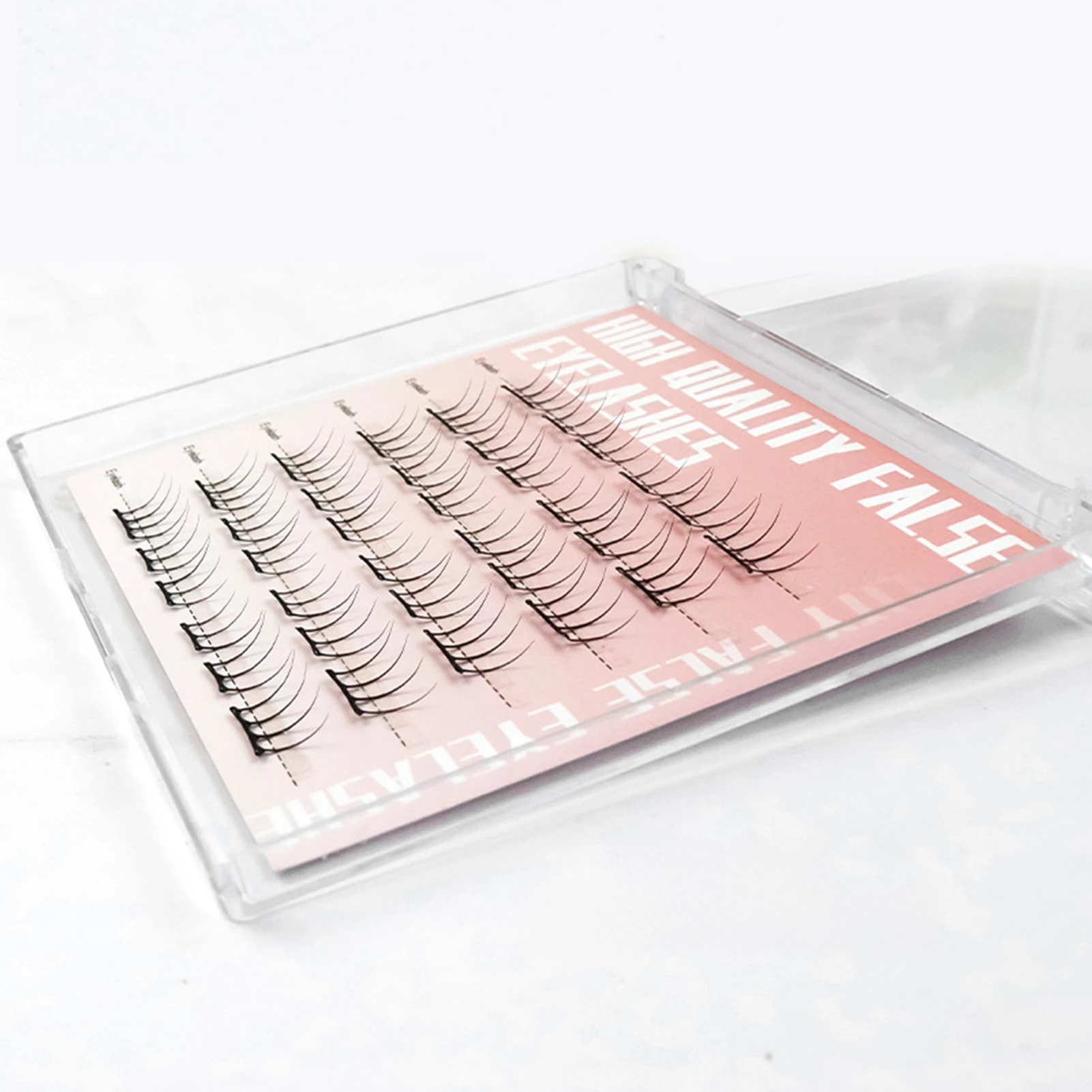 6 Rows Press on Comic Eyelash Clusters No Glue Soft Individual Anime Lashes Individual Lashes Cluster