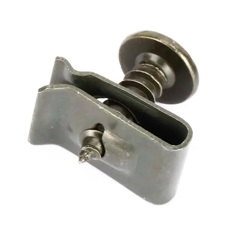 10/200pcs Car Metal Screw Clips Set U-Type Fastener Clip with Screw Anti-rust Fender Bumper Protection Buckle Iron Sheet Screw