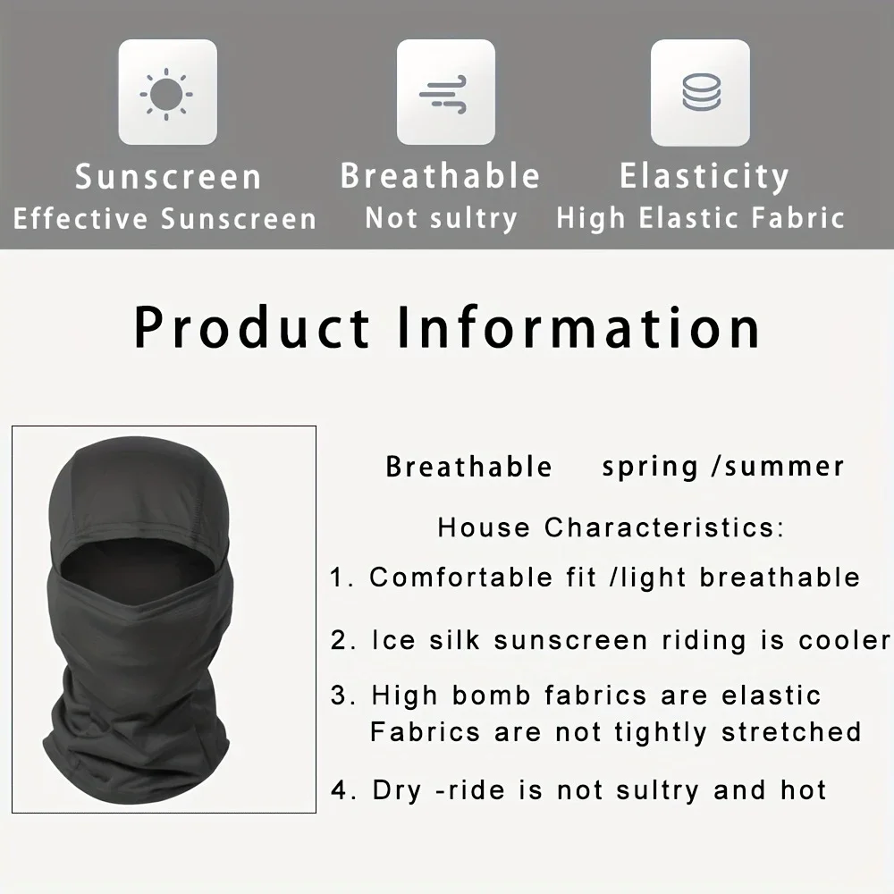 Tactical Windproof Balaclava for Bicycle Riding, Full Cover, Outdoor Hunting, Hiking Head, Warm Shield, Ski Scarf