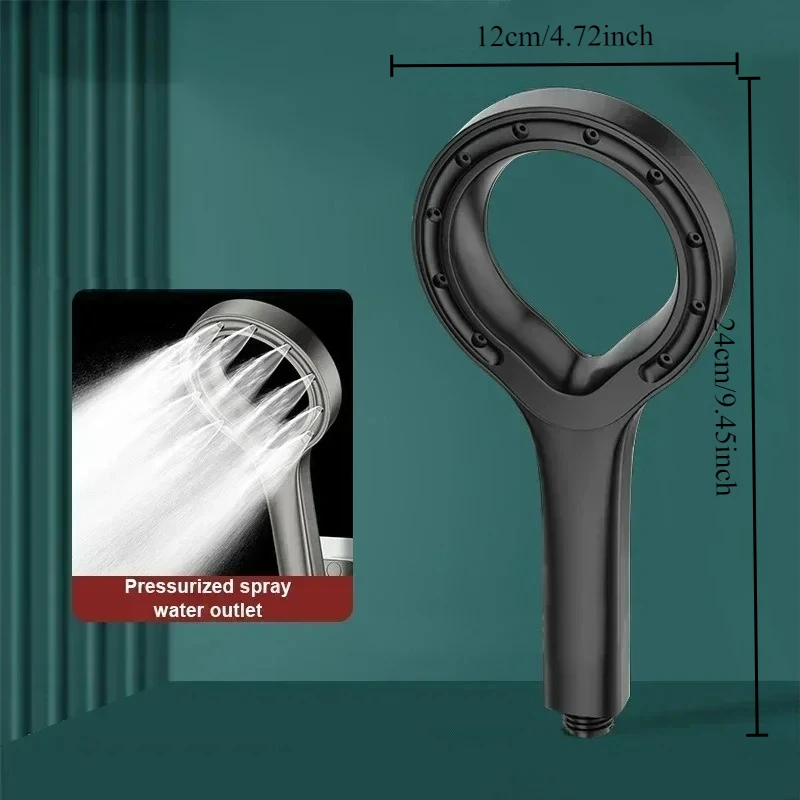 Bathroom Shower Head Pressurized Hand-held Shower Head Large Panel Pressurized Shower Accessories Bathing Tool
