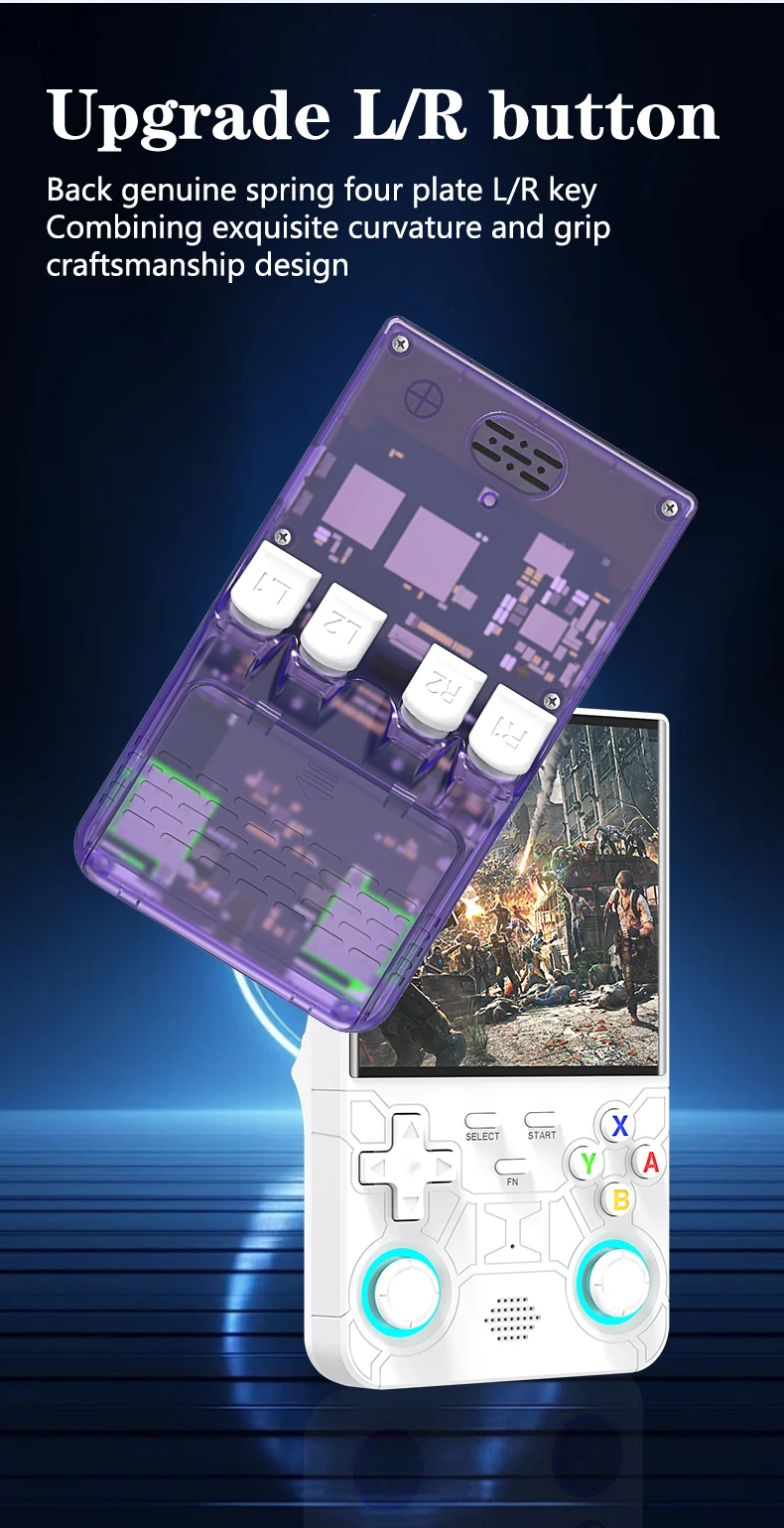 New R36 Ultra Retro Handheld Game Console 4.0-Inch Open-Source Linux System 128GB Portable Video Player Handheld Game Console