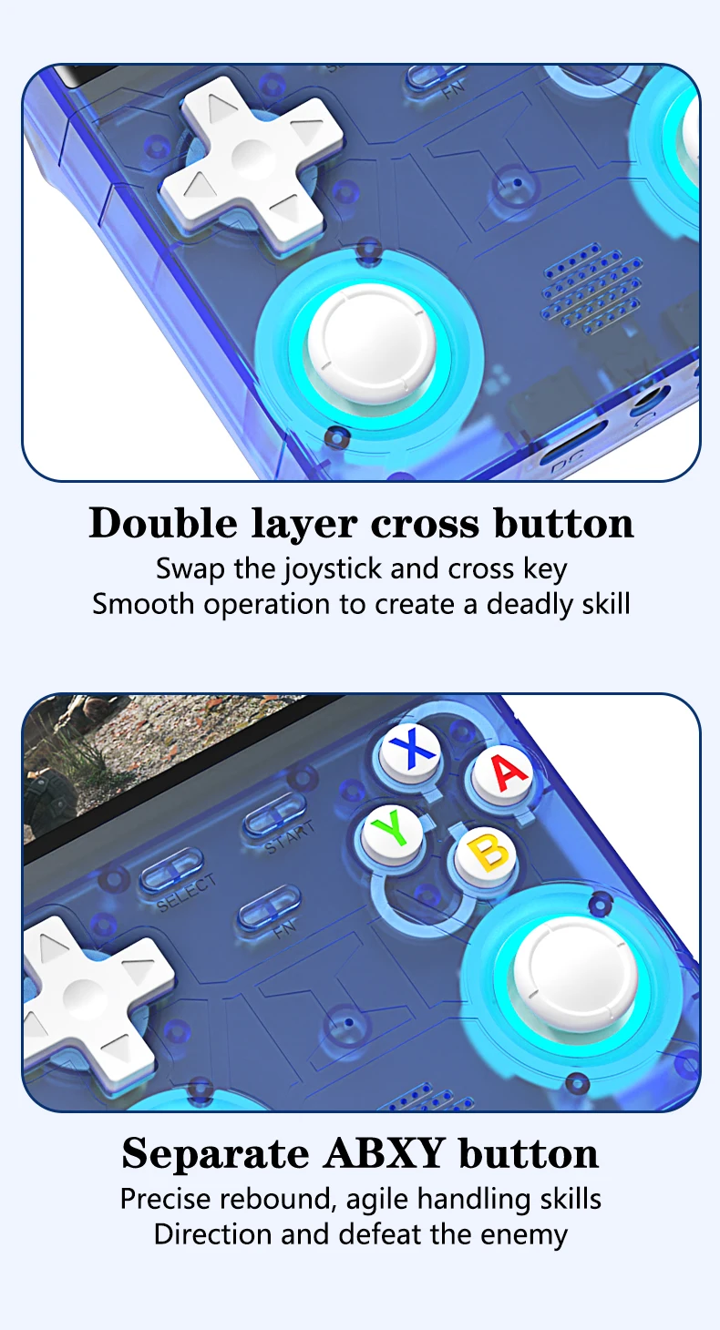 New R36 Ultra Retro Handheld Game Console 4.0-Inch Open-Source Linux System 128GB Portable Video Player Handheld Game Console