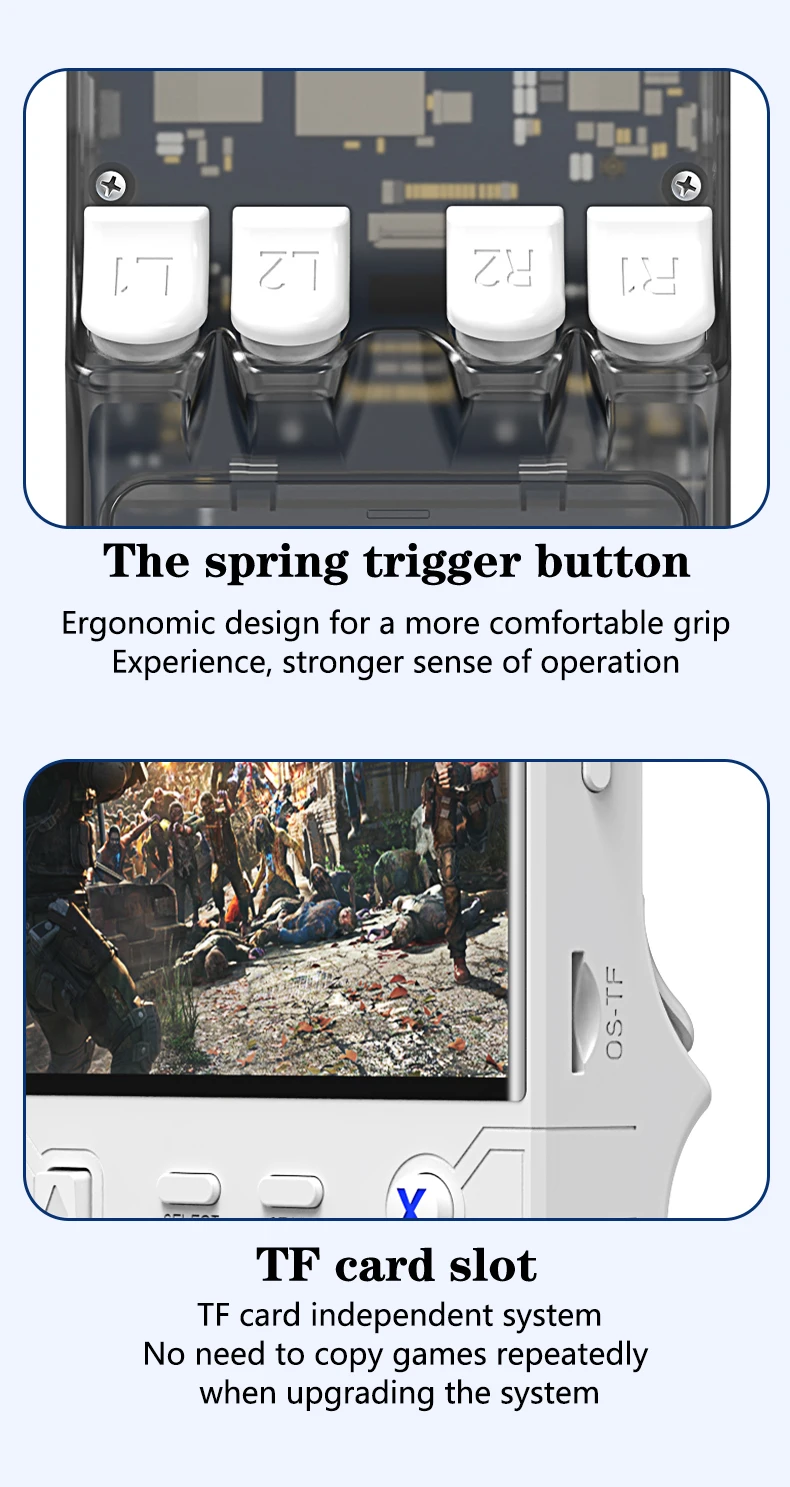 New R36 Ultra Retro Handheld Game Console 4.0-Inch Open-Source Linux System 128GB Portable Video Player Handheld Game Console
