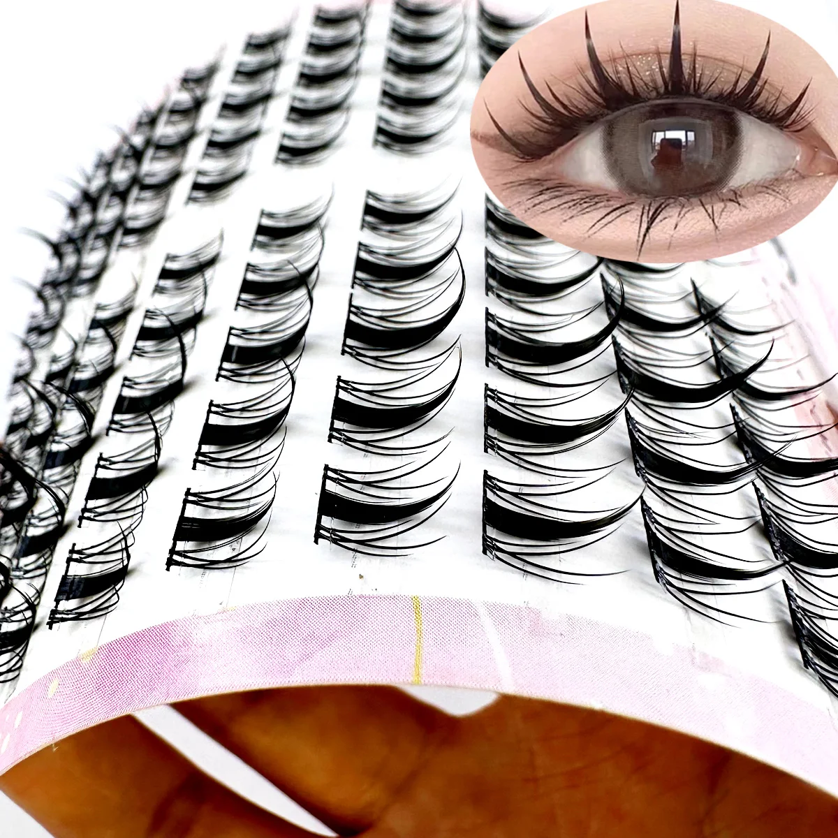 High-Capacity Individual Lashes 12/13/14mm Cluster Lashes Fluffy Natural Look DIY Eyelash Extension False Eyelashes Makeup