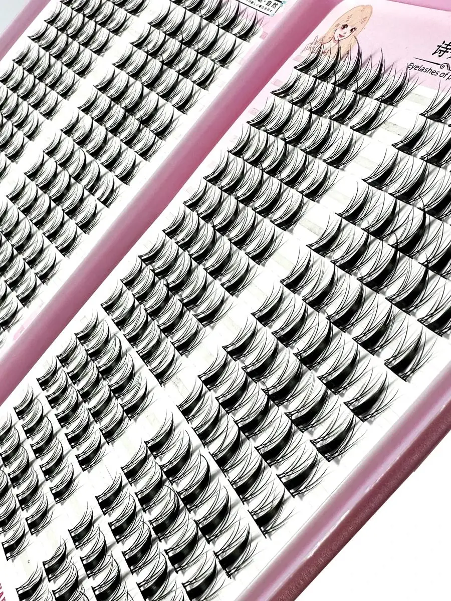 High-Capacity Individual Lashes 12/13/14mm Cluster Lashes Fluffy Natural Look DIY Eyelash Extension False Eyelashes Makeup