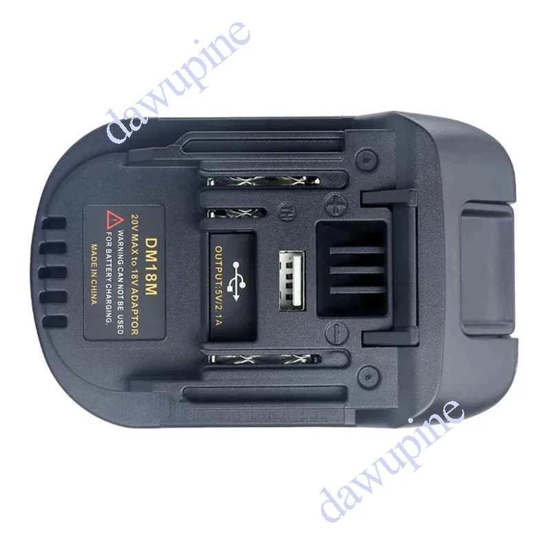 DM18M Converter Adapter For Milwaukee For M18 For Dewalt 20V Li-ion Battery For Makita 18V Power Tools USB Power Bank Charger