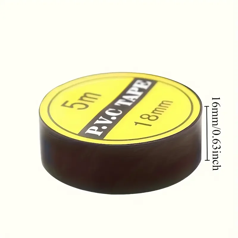 10pcs High-Temp Black Rubber Electrical Tape - Durable, Flexible Insulating Adhesive for Industrial, Home & Mechanics Use