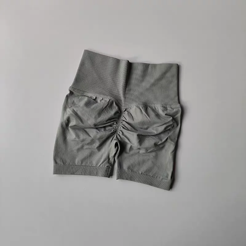 Summer High-Waist Women's Yoga Shorts Breathable Fitness Shorts Butt Lift Sports Running Cycling Push-Up Workout Gym Shorts