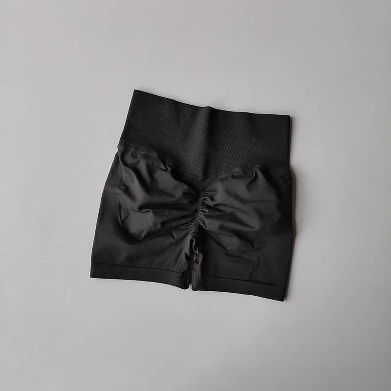 Summer High-Waist Women's Yoga Shorts Breathable Fitness Shorts Butt Lift Sports Running Cycling Push-Up Workout Gym Shorts