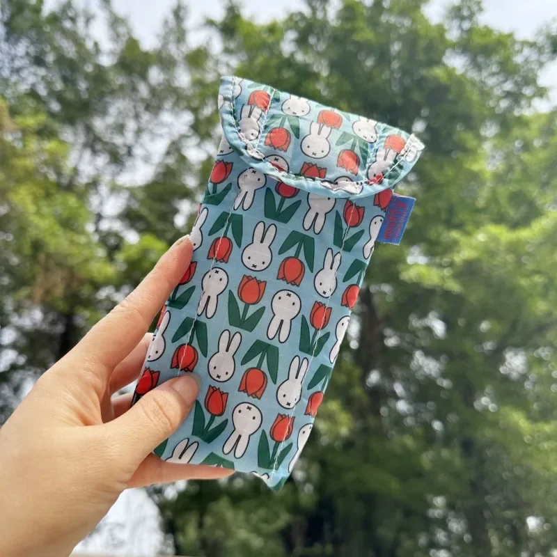Kawaii Miffy Glasses Storage Bag Cute Rabbit Sunglasses Cartoon Sunglasses Protective Bag with Magnetic Attraction Gift Toy