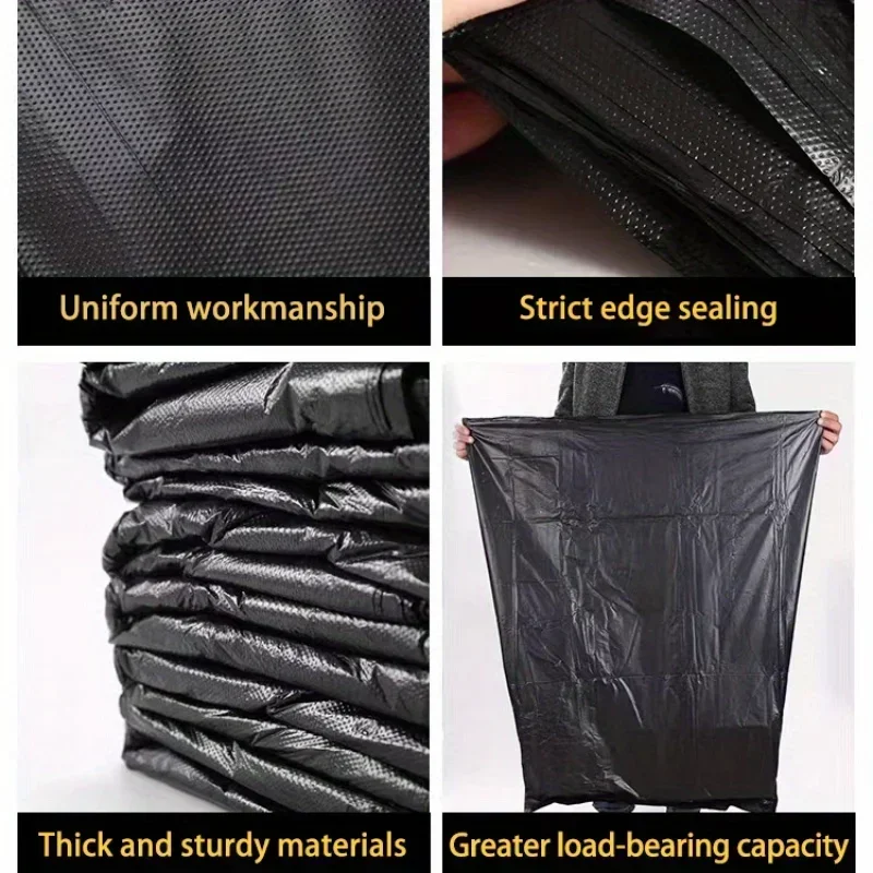 20/50/100PCS Thickened Black Large Capacity Garbage Bags Kitchen Hotel Cleaning Oversized Disposable Trash Bag