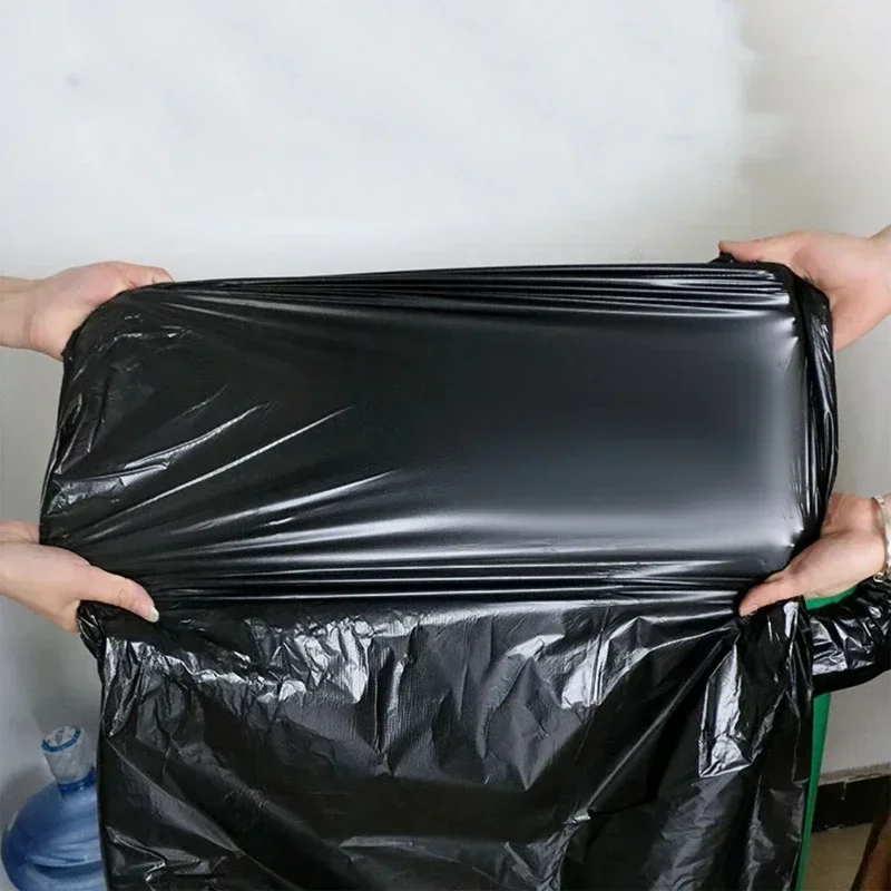 20/50/100PCS Thickened Black Large Capacity Garbage Bags Kitchen Hotel Cleaning Oversized Disposable Trash Bag