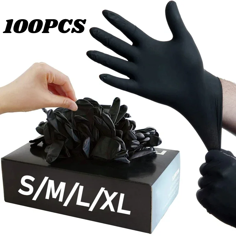 20/50/100PCS Thickened Black Large Capacity Garbage Bags Kitchen Hotel Cleaning Oversized Disposable Trash Bag