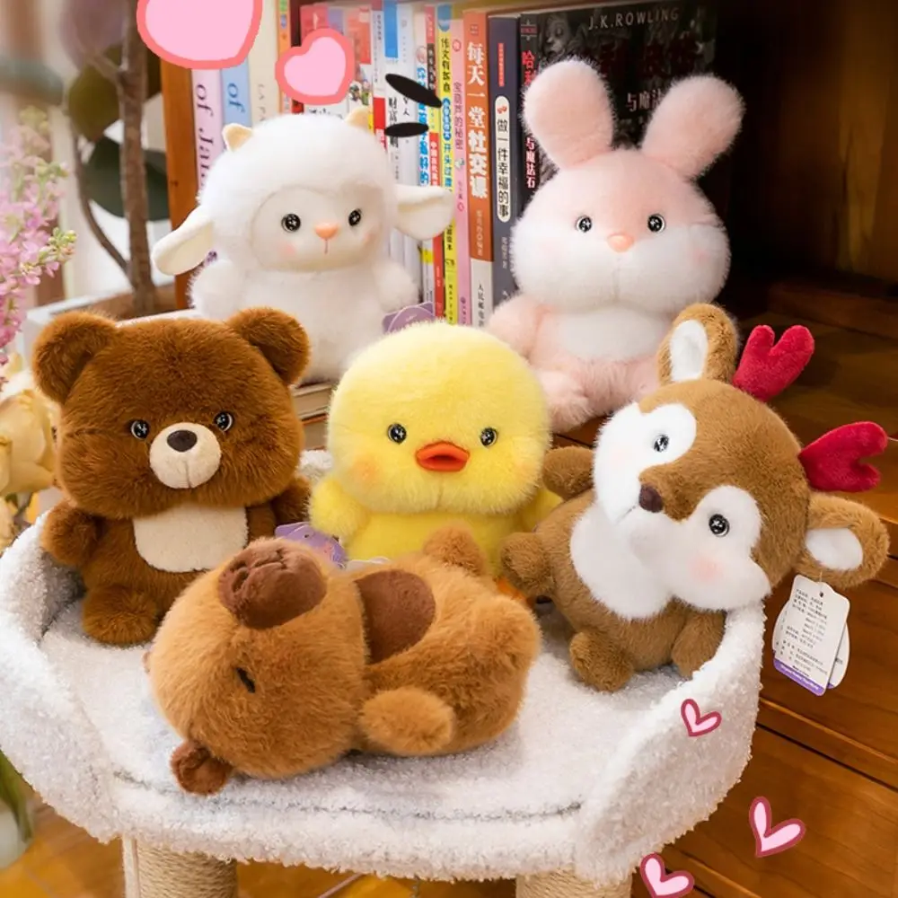 Cute 16cm Plush Companion Doll Capybara Elephant Stuffed Animal Pillow Plush Bear Animal Plush Toy Sleeping Gift