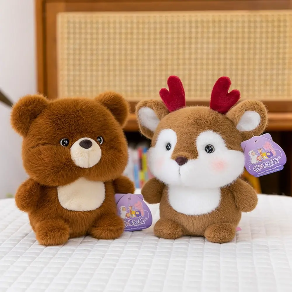 Cute 16cm Plush Companion Doll Capybara Elephant Stuffed Animal Pillow Plush Bear Animal Plush Toy Sleeping Gift