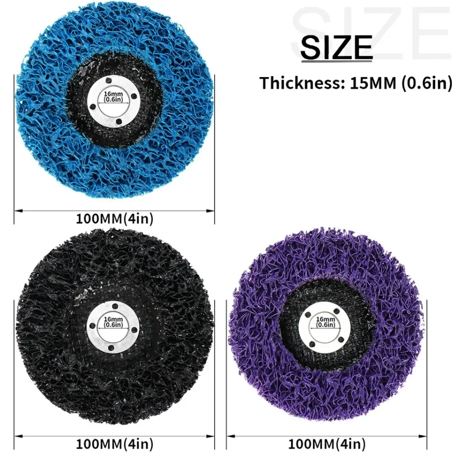 1PCS100/115/125mm Coral Disc Poly Strip Disc Diamond Grinding Wheel Flap Disc for Angle Grinder Paint Rust Removal Clean Abrasiv