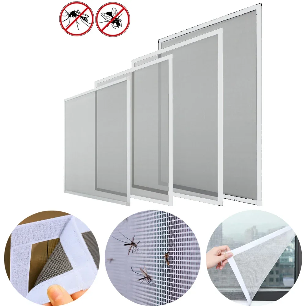 Customized Mosquito Nets for Window anti-mosquito window screens Mesh Anti Insect Air Tulle Fiberglass Mosquitoes Protection