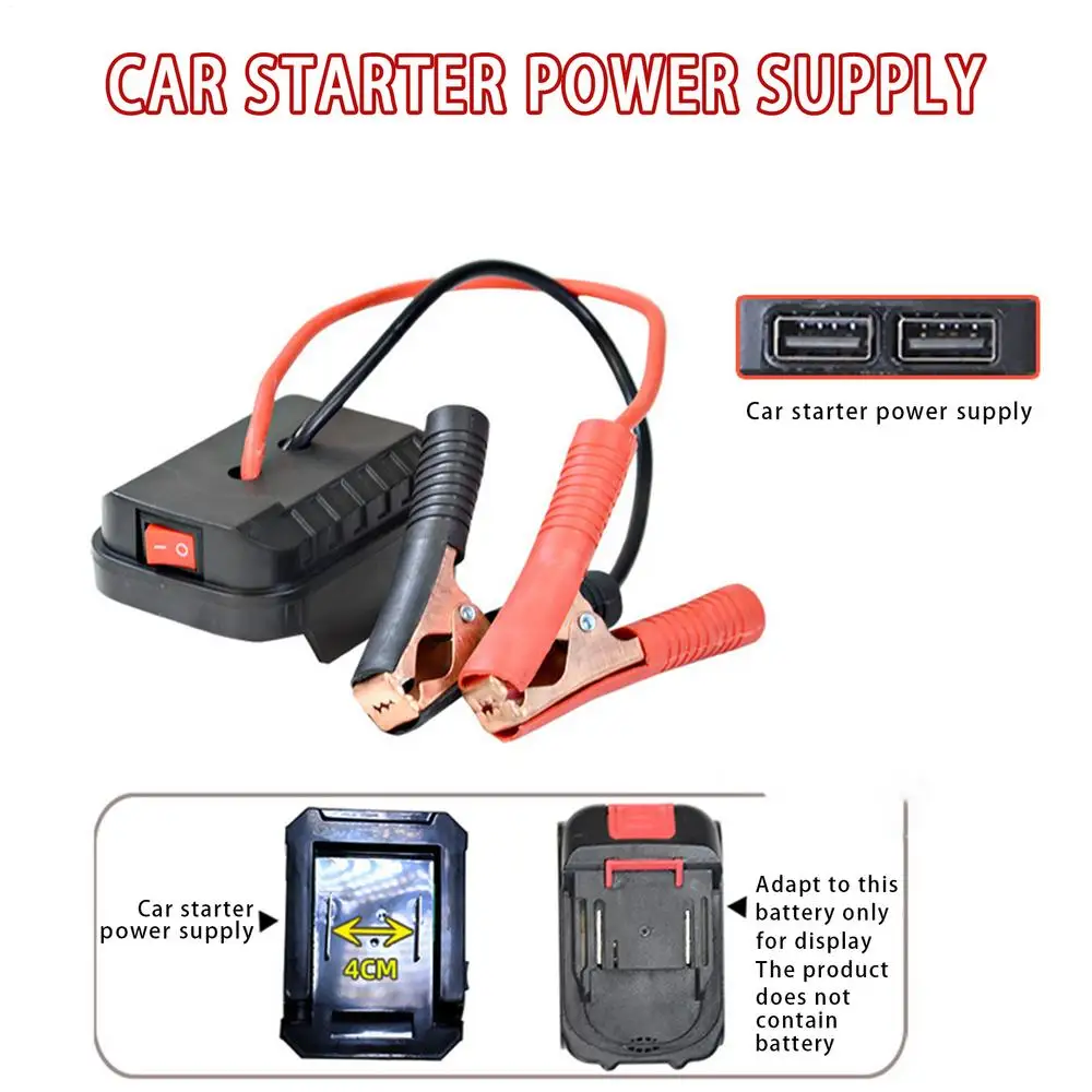 Portable Car Battery Jump Starter Jump Box Lithium Battery Converter - Compact Power Pack for Emergency Vehicle Starting